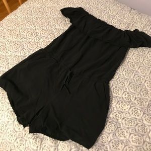 Black off the shoulder romper